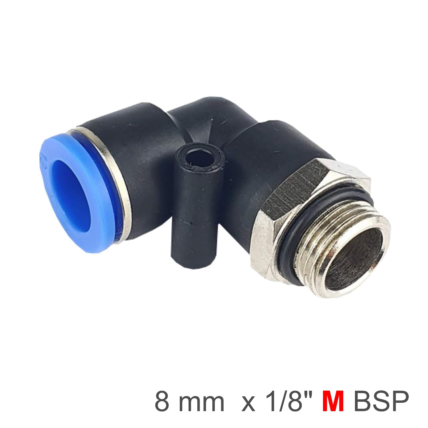 Elbow W/O-Ring 8Mm-1/8 M Pu Hose Fitting