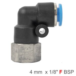 Pu Hose Fitting Elbow 4Mm-1/8 F