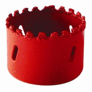 Hole Saw Carbide Grit 57Mm - Red
