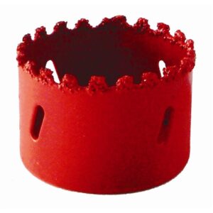 Hole Saw Carbide Grit 73Mm - Red