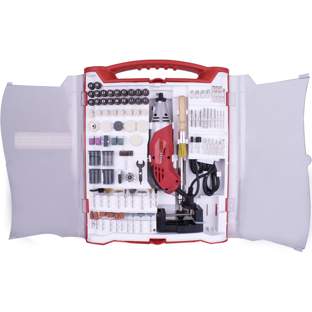 Rotary Tool 170W Accessory Set 245Pc With Stand And Flex Shaft
