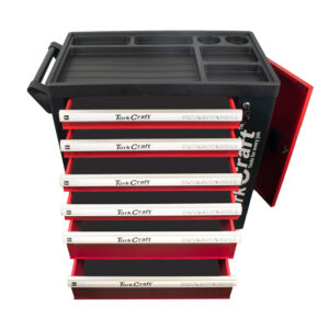 Tork Craft 6 Drawer Tool Trolley Cabinet On Castors Empty