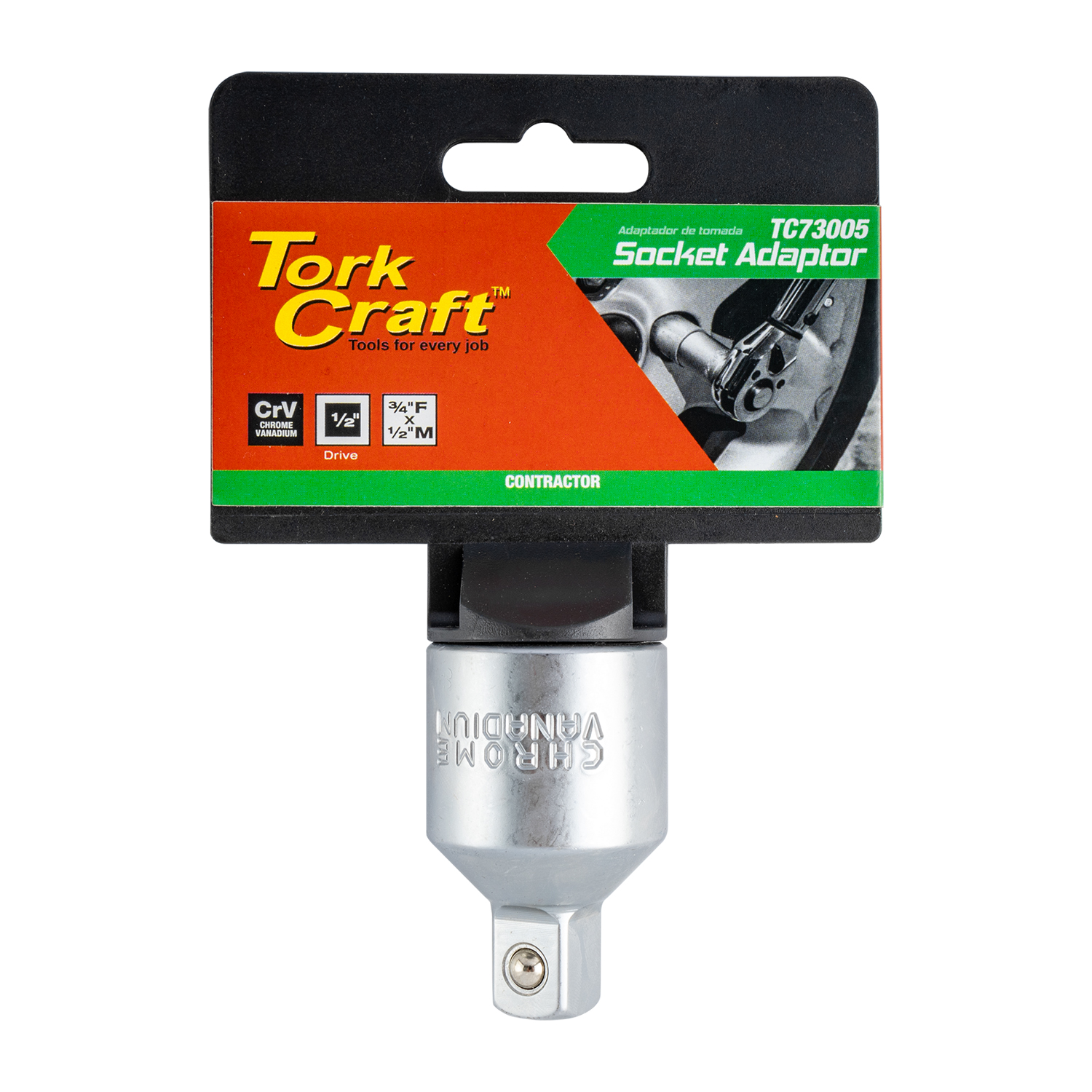 Socket Adaptor 3/4'F X 1/2'M Square