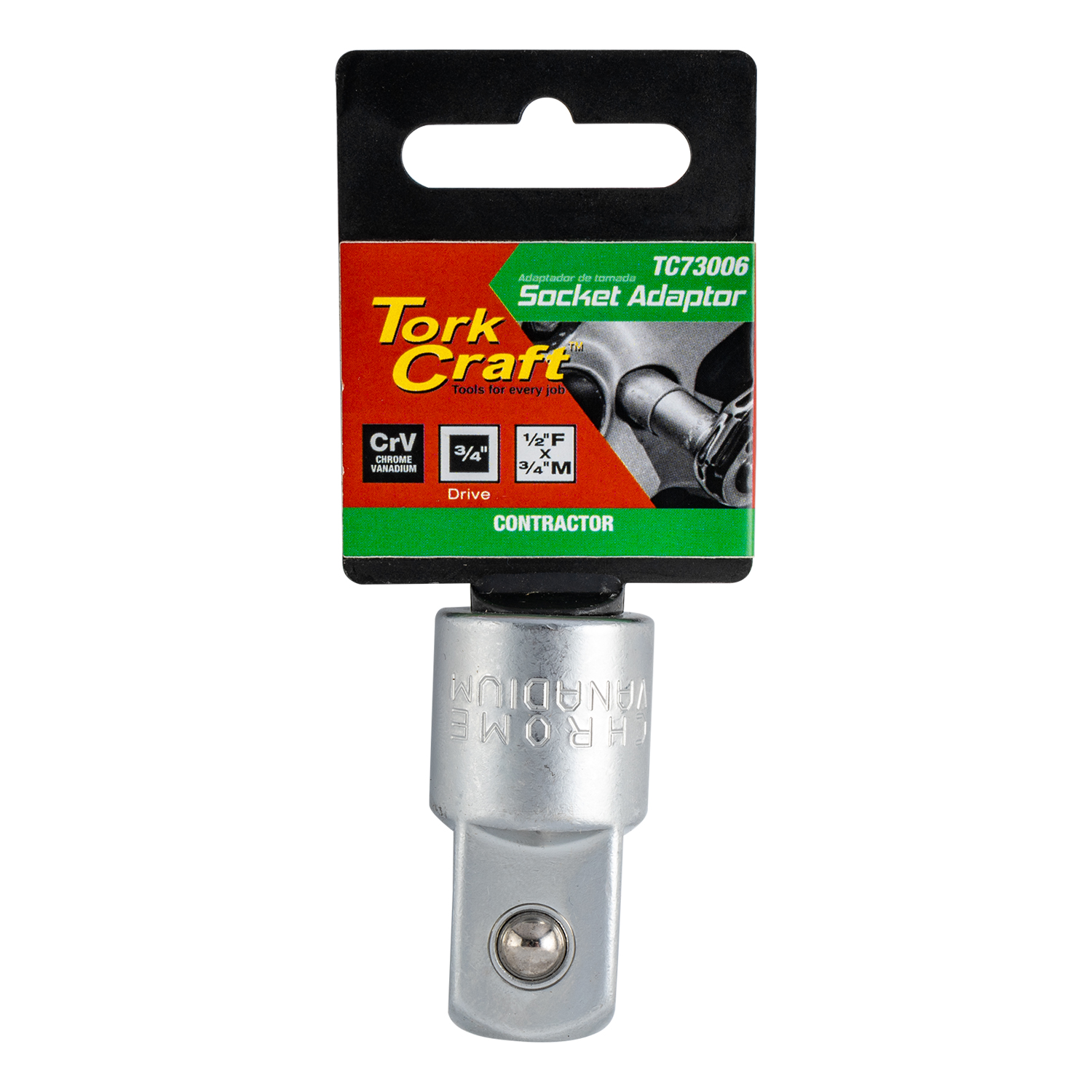 Socket Adaptor 1/2'F X 3/4'M Square