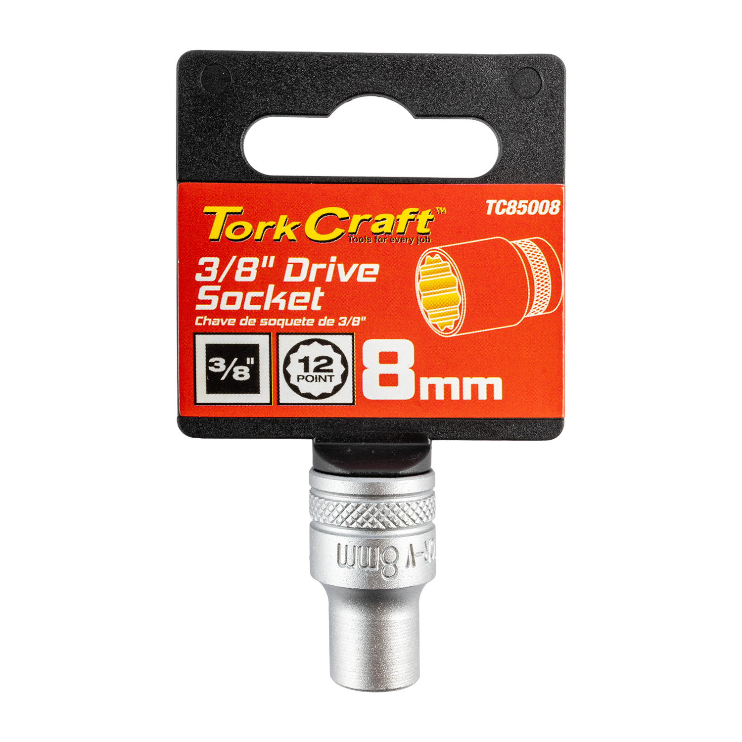 Socket 3/8'Dr 8Mm 12Pt Crv