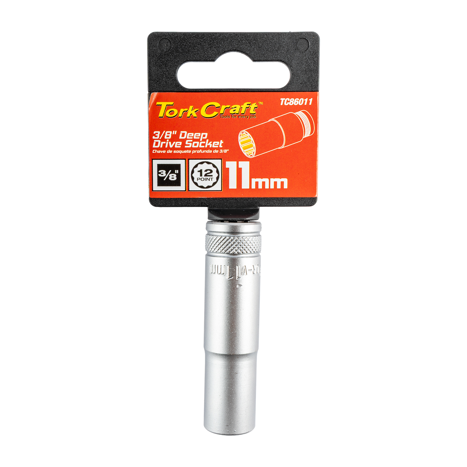 Deep Socket 3/8'Dr 11Mm 12Pt Crv