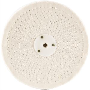White Buff/Mop 200Mm X 3 Section X 30 Mm Thick 1/2' Hole