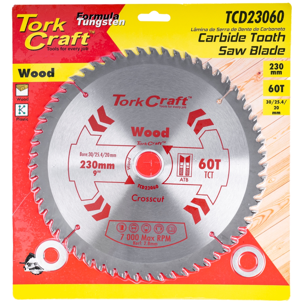 Blade Tct 230 X 60T 30/1/20 General Purpose Cross Cut