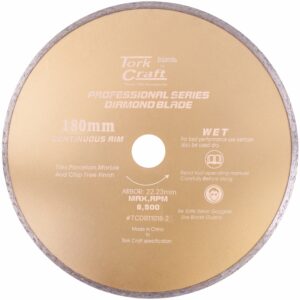Diamond Blade 180Mm X 22.23 Continues Rim