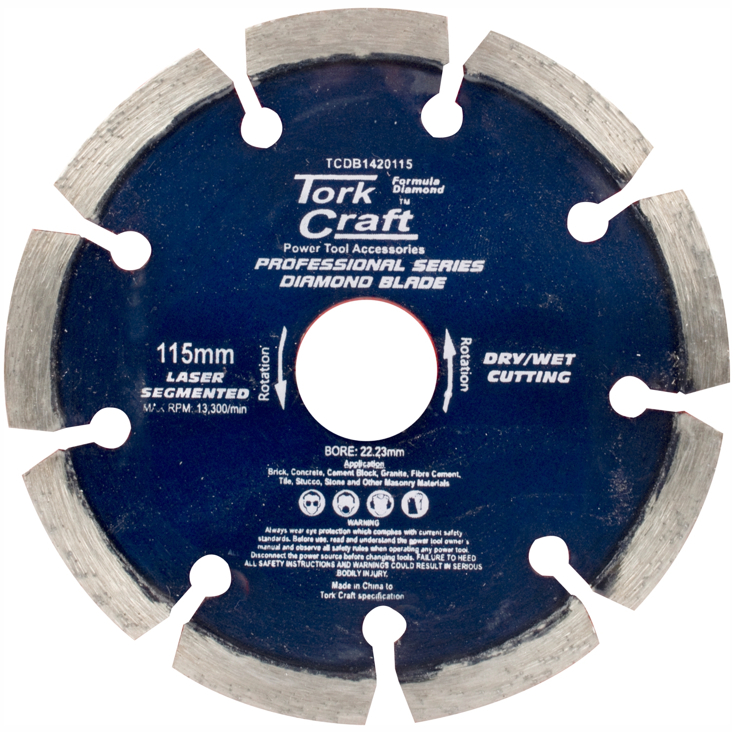 Diamond Blade 115Mm Segmented Laser Industrial