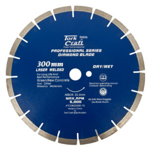 Diamond Blade 300 X 25.4Mm Green / New Concrete Laser Welded Segmented