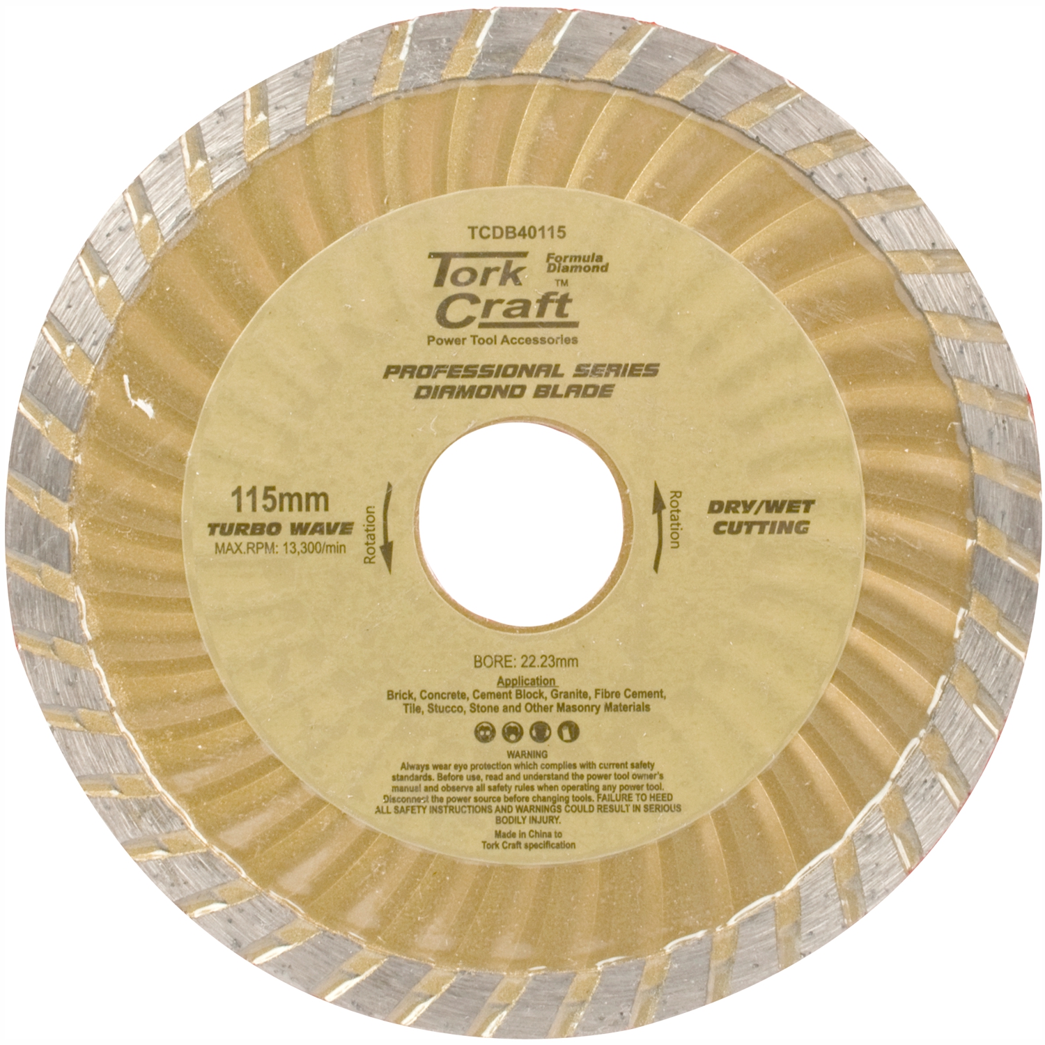 Diamond Blade Turbo Wave 115Mm X 22.22Mm