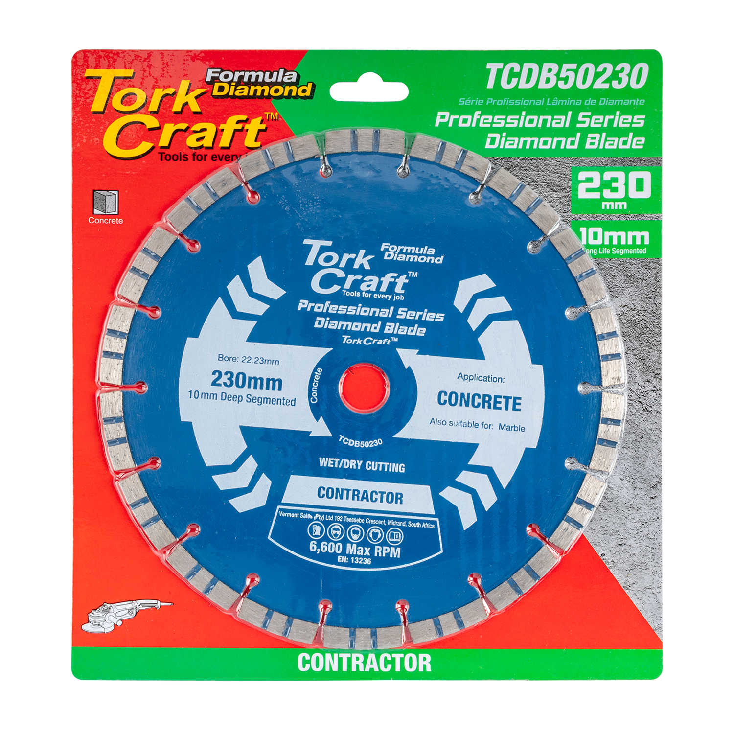 Diamond Blade Turbo-Segmented 230X22.23Mm