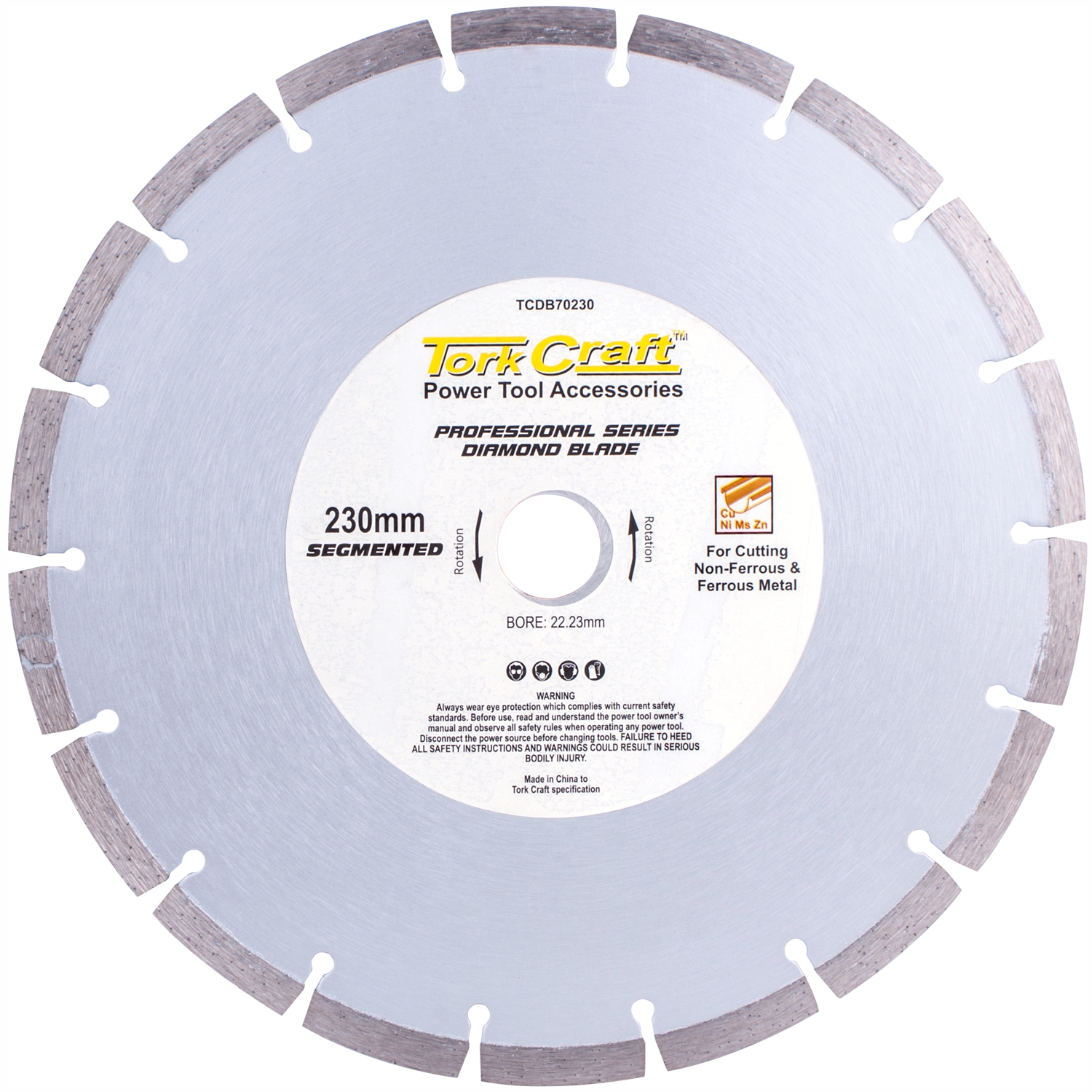 Diamond Blade Seg.230X22.23Mm Metal Cutting