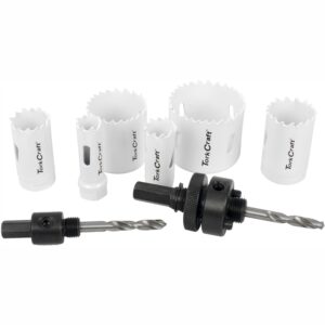 Holesaw Set 9Pc In Alum Case Bi-Metal 16 20 25 32 40 51Mm