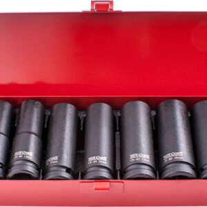 15Pc 1/2' Dr Imp Socket Set(10 - 27 + 2 X Adaptors 3/8X1/2 & 1/2X3/8 )