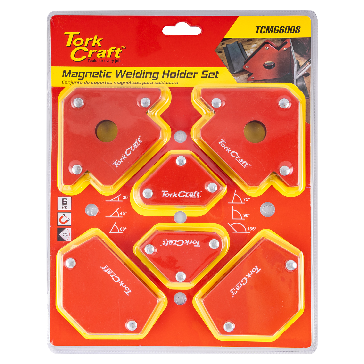 6Pc Welding Magnetic Set