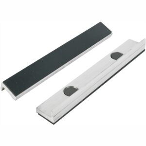 Vice Jaws Magnetic Alum. 200Mm X 32Mm 2Pc Rubber Face
