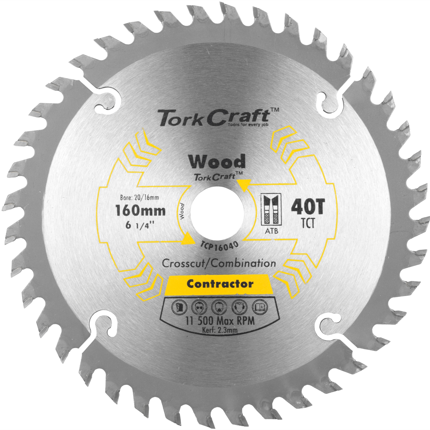 Blade Contractor 160 X 40T 20/16 Circular Saw Tct