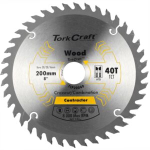 Blade Contractor 200 X 40T 30/1/20/16 Circular Saw Tct