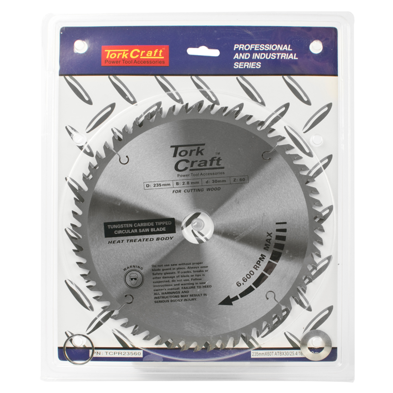 Blade Tct 235 X 60T 30/25/16 Atb Positive Profesional Industrial