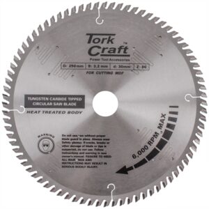 Blade Tct 250 X 80T 30Mm Alum Tcg Negative Profesional Industrial