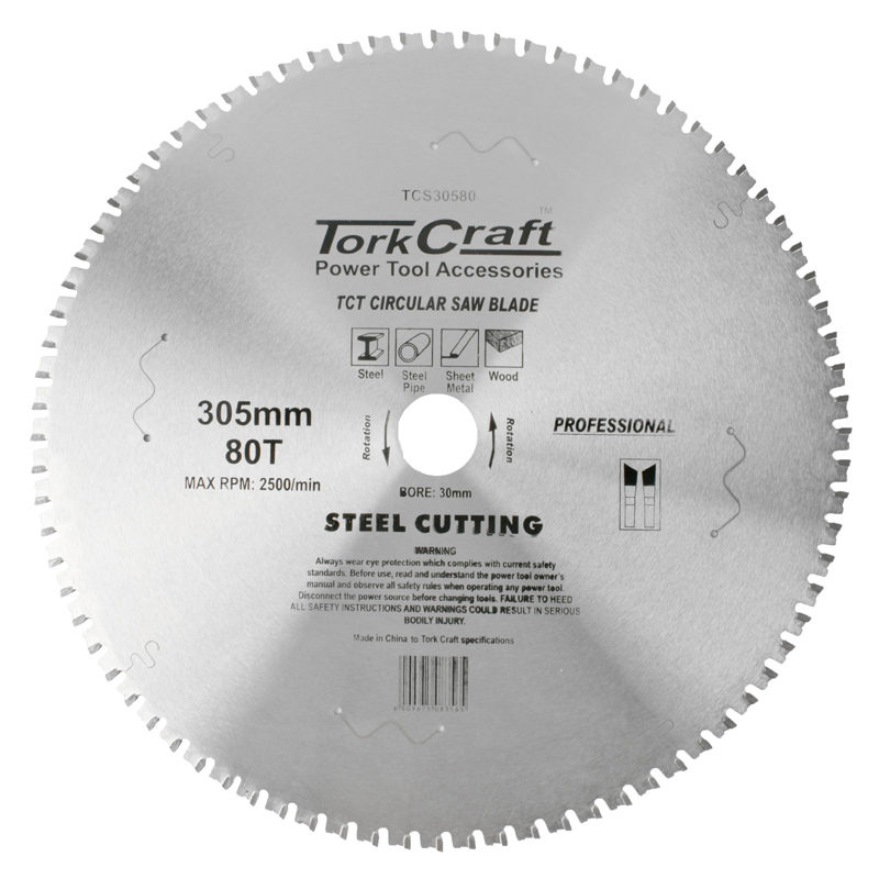 Tct Blade Steel Cutting 305X80T 30Mm