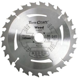 Tct Saw Blade 165Mm X 1.6Mm X 20Mm X 24T Wood Thin Kerf